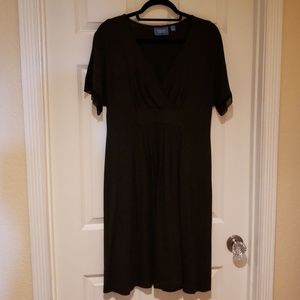 Simply Vera grey Jersey faux wrap dress